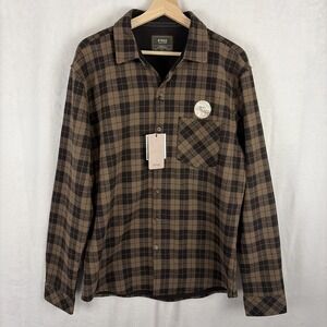 Nomad Long Sleeve Button Up Flannel Shirt Thermal Lined Plaid Size Large NWT